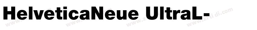 HelveticaNeue UltraL字体转换